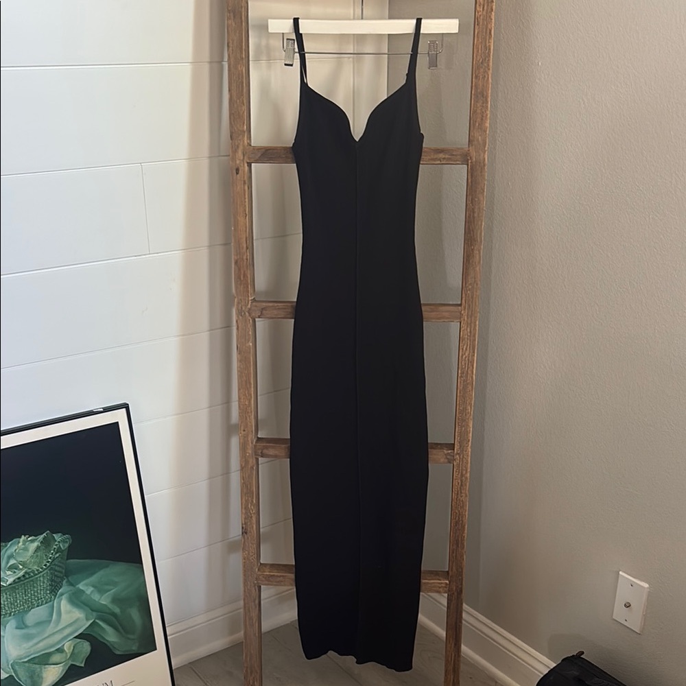 Glassons Black Bodycon Maxi Dress Spaghetti Strap